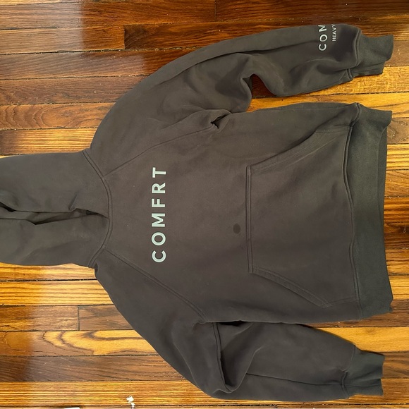 Comfrt sweatsuit. Tranquil Hoodie & Sweatpants in Charcoal - Picture 7 of 9